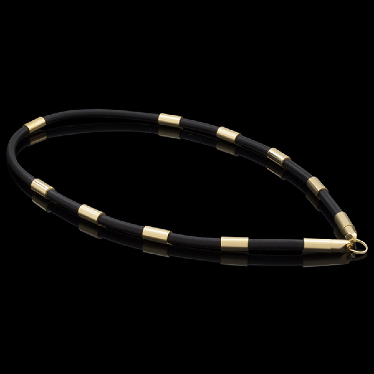 HALSKÆDE LÆDER 8MM