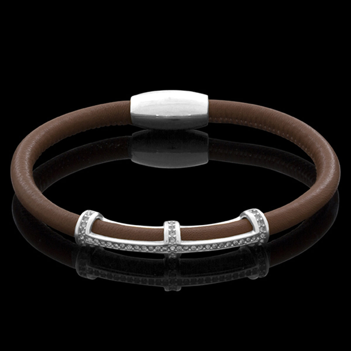 ARMBÅND LÆDER SWAROVSKI