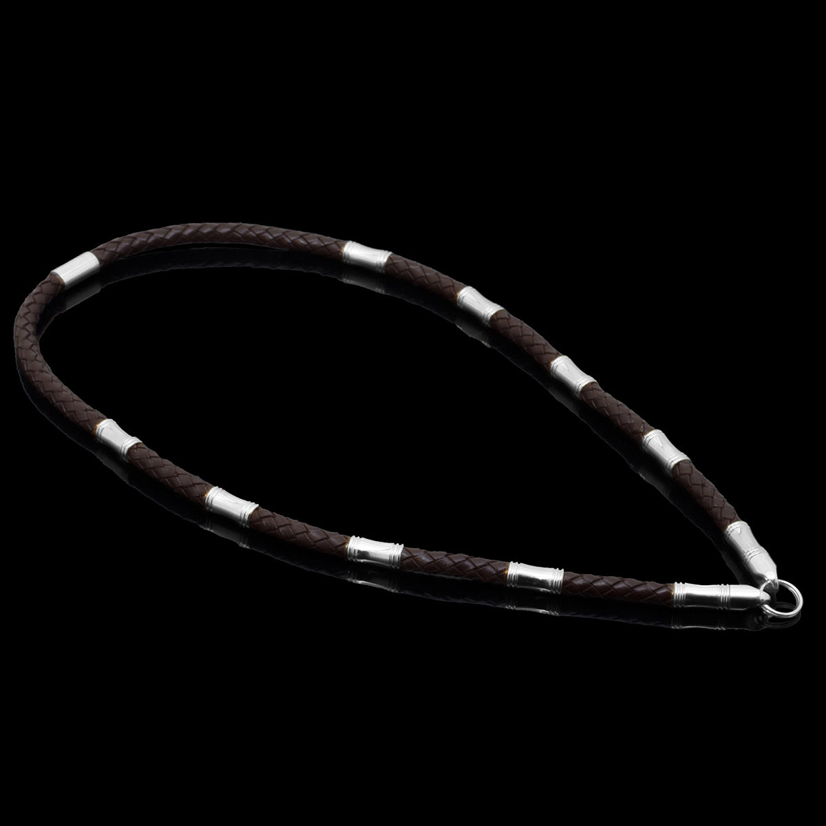 HALSKÆDE LÆDER 8MM