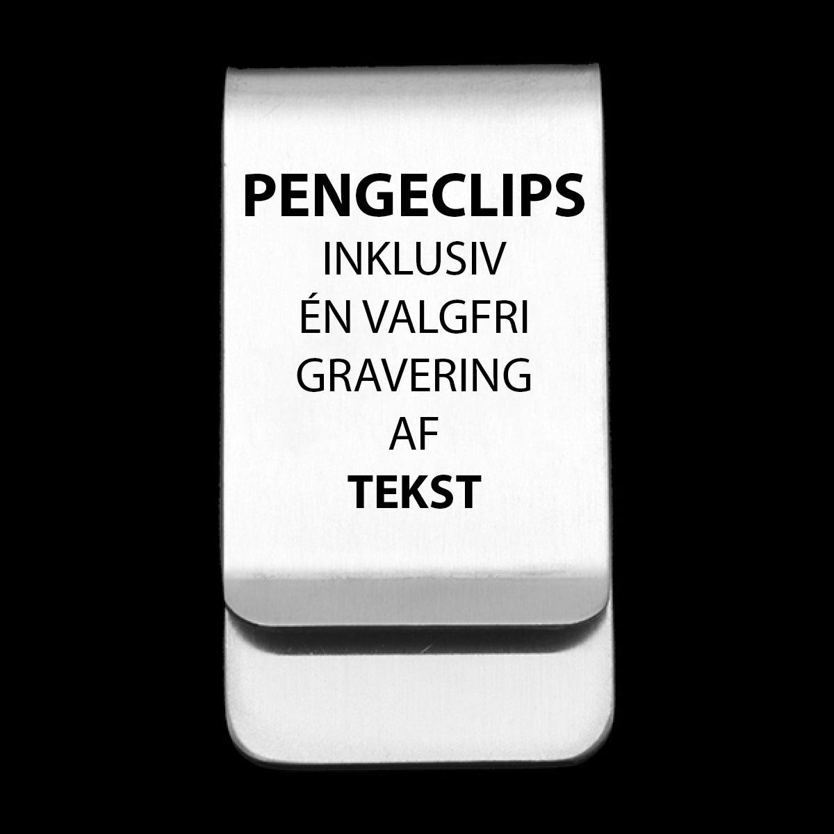 LJ PENGECLIPS INKLUSIVE VALGFRI GRAVERING AF TEKST