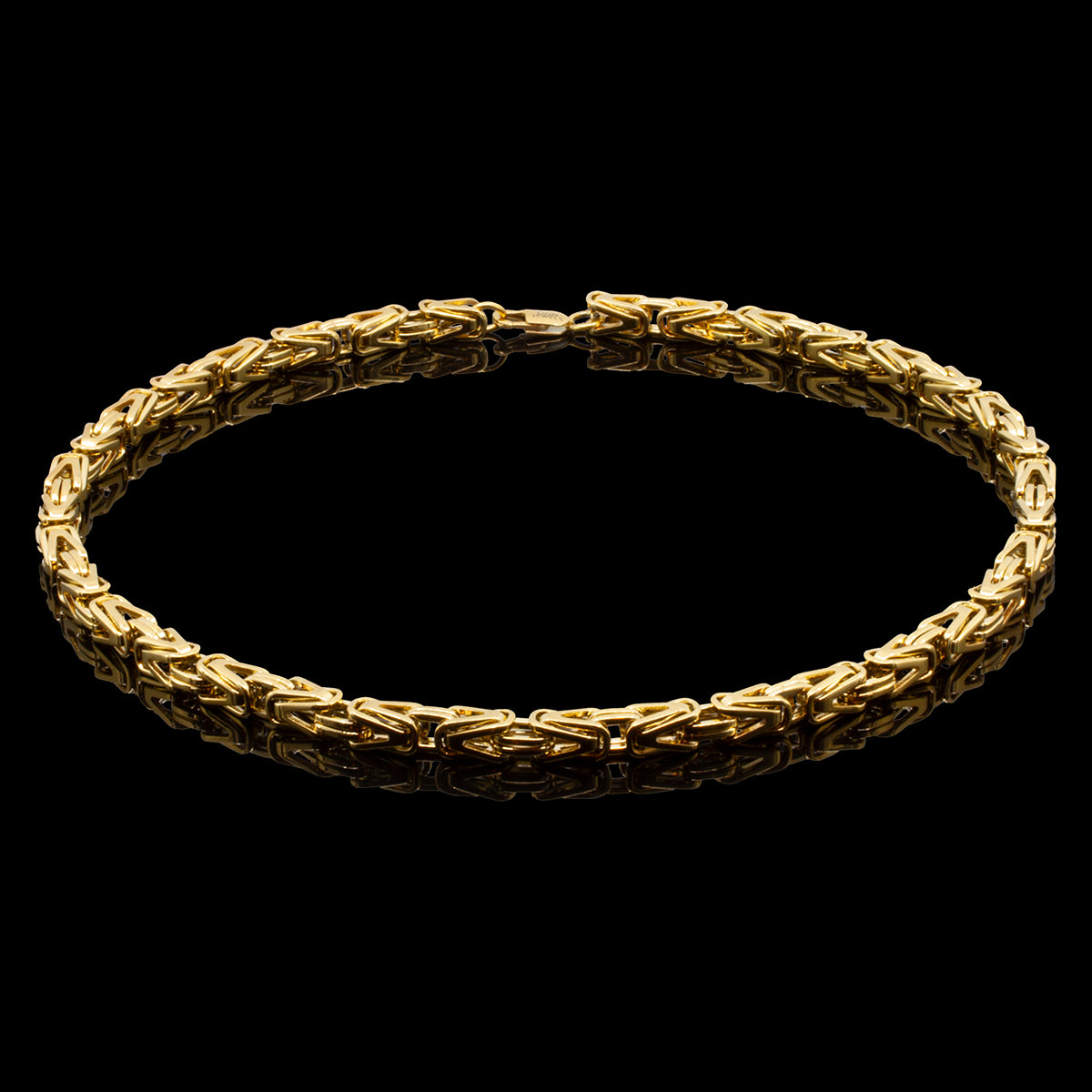 HALSKÆDE PREMIUM KONGEKÆDE BYZANTINE 8MM VALGFRI 45-90CM