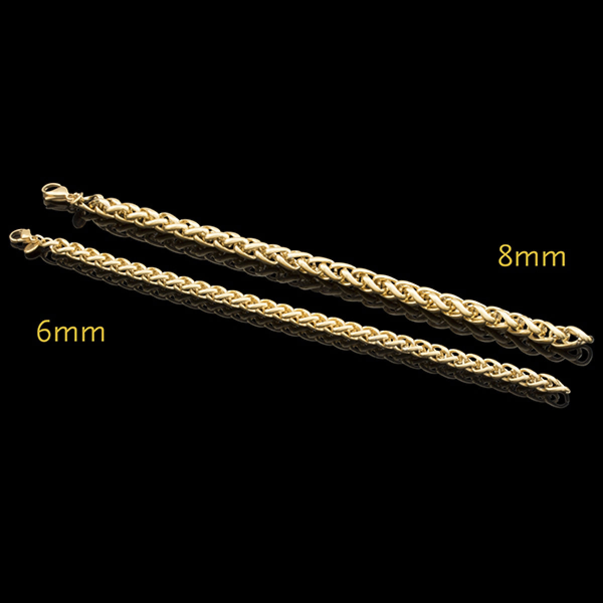 HALSKÆDE KÆDE WHEAT 8MM