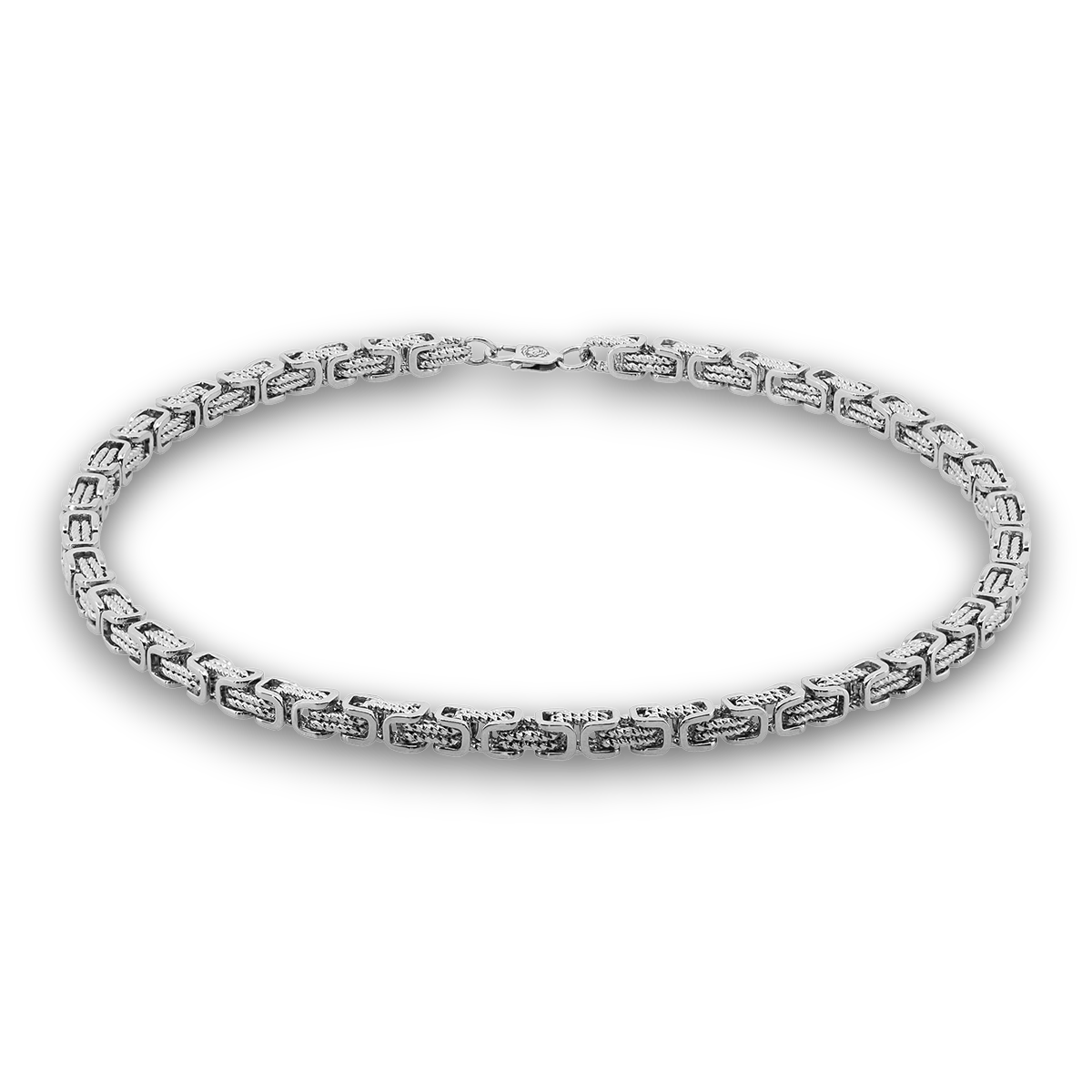 HALSKÆDE TWIST KONGEKÆDE BYZANTINE 8MM VALGFRI 45-90CM