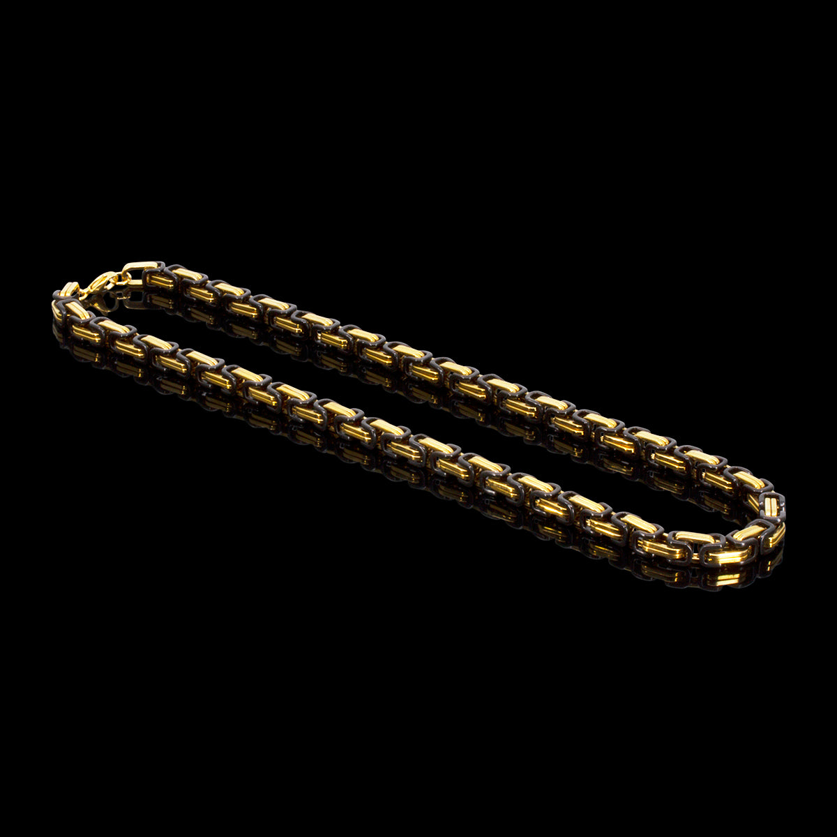 HALSKÆDE KONGEKÆDE BYZANTINE 8MM VALGFRI 45-90CM