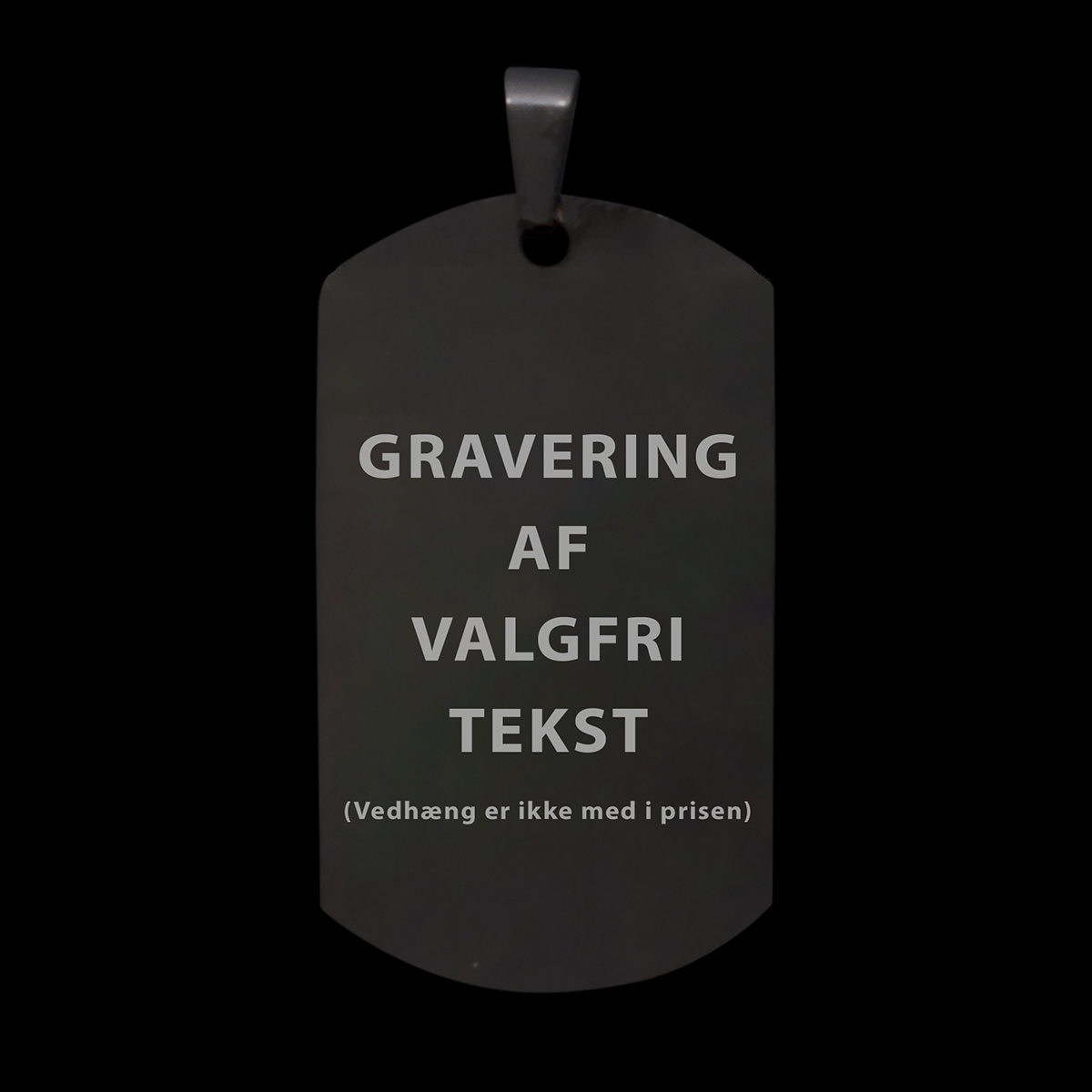 GRAVERING AF VALGFRI TEKST PÅ LJ VEDHÆNG