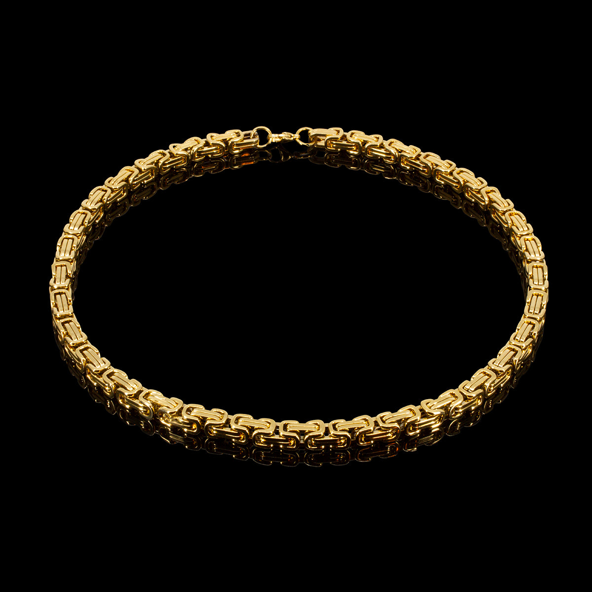 HALSKÆDE KONGEKÆDE BYZANTINE 8MM VALGFRI 45-90CM