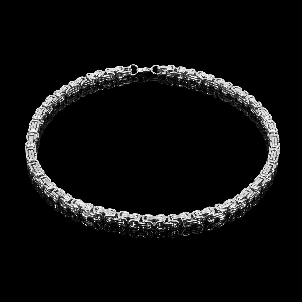 HALSKÆDE KONGEKÆDE BYZANTINE 8MM VALGFRI 45-90CM