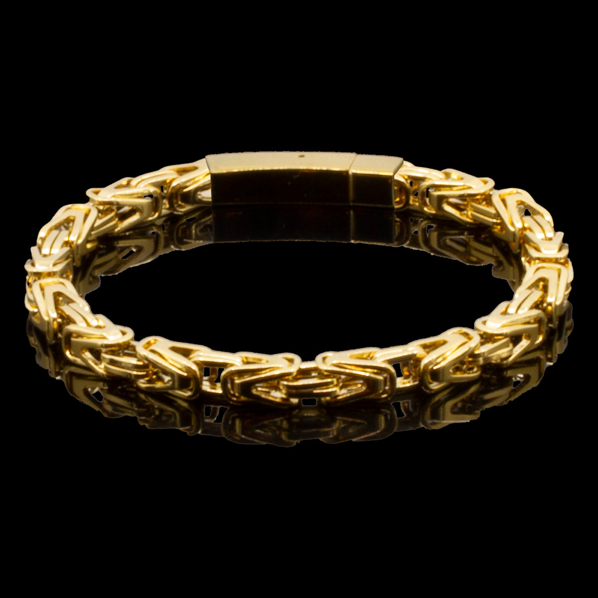 SMYKKESÆT PREMIUM BYZANTINE KONGEKÆDE 6MM BAJONET KASSELÅS HALSKÆDE OG ARMBÅND