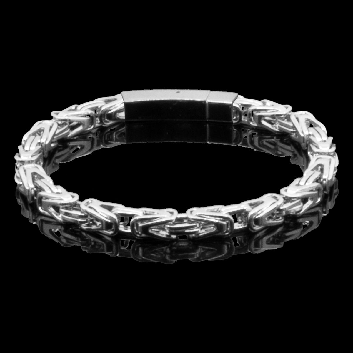 SMYKKESÆT PREMIUM BYZANTINE KONGEKÆDE 6MM BAJONET KASSELÅS HALSKÆDE OG ARMBÅND