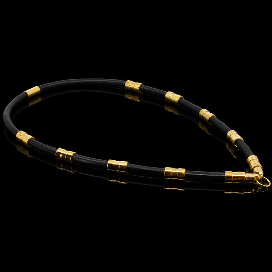 HALSKÆDE LÆDER 8MM