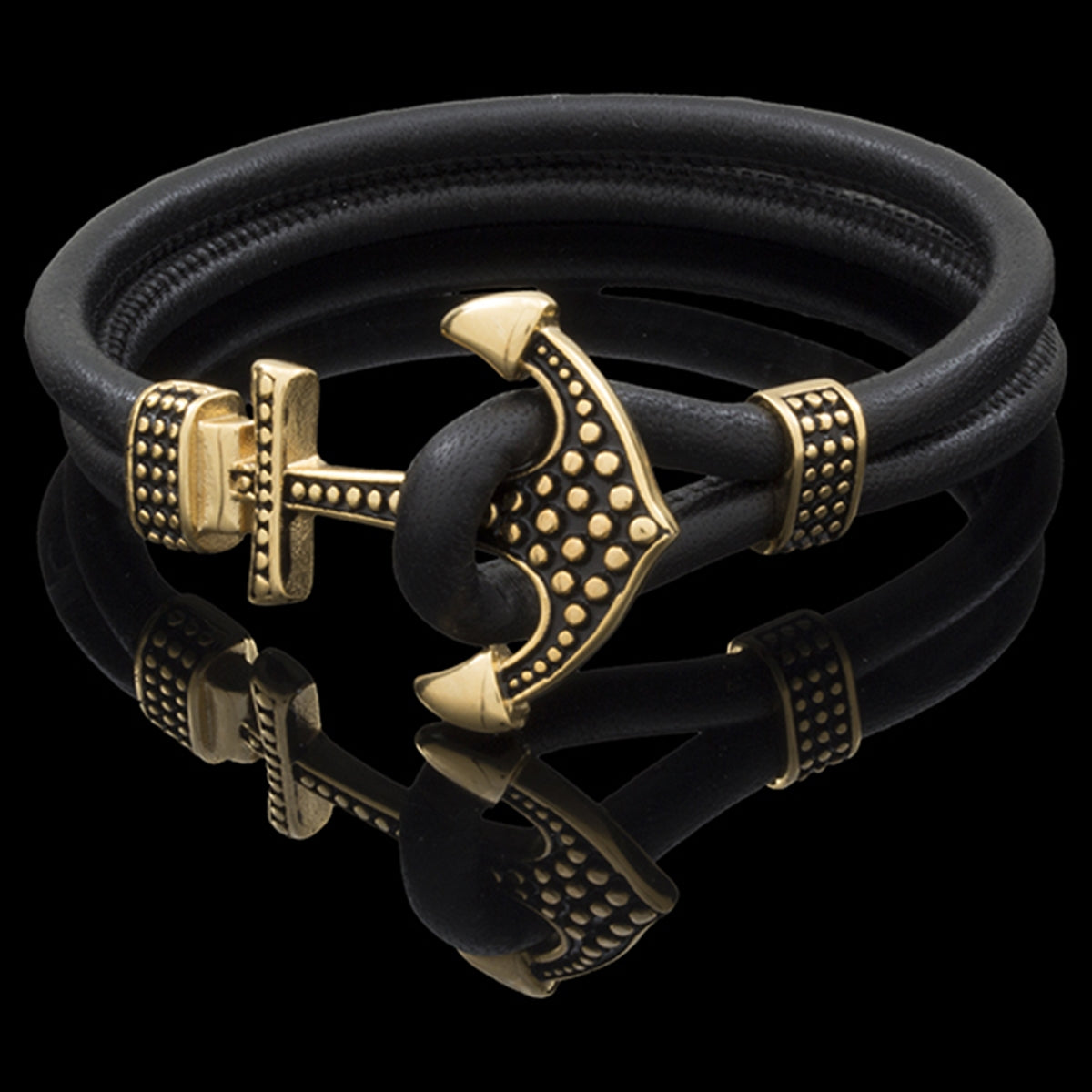 BRACELET LEATHER ANCHOR