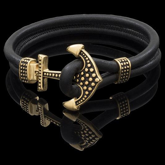 BRACELET LEATHER ANCHOR