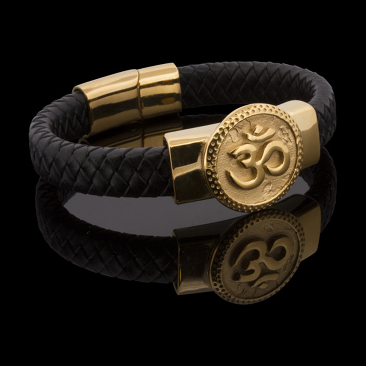 BRACELET LEATHER <tc>AUM</tc>