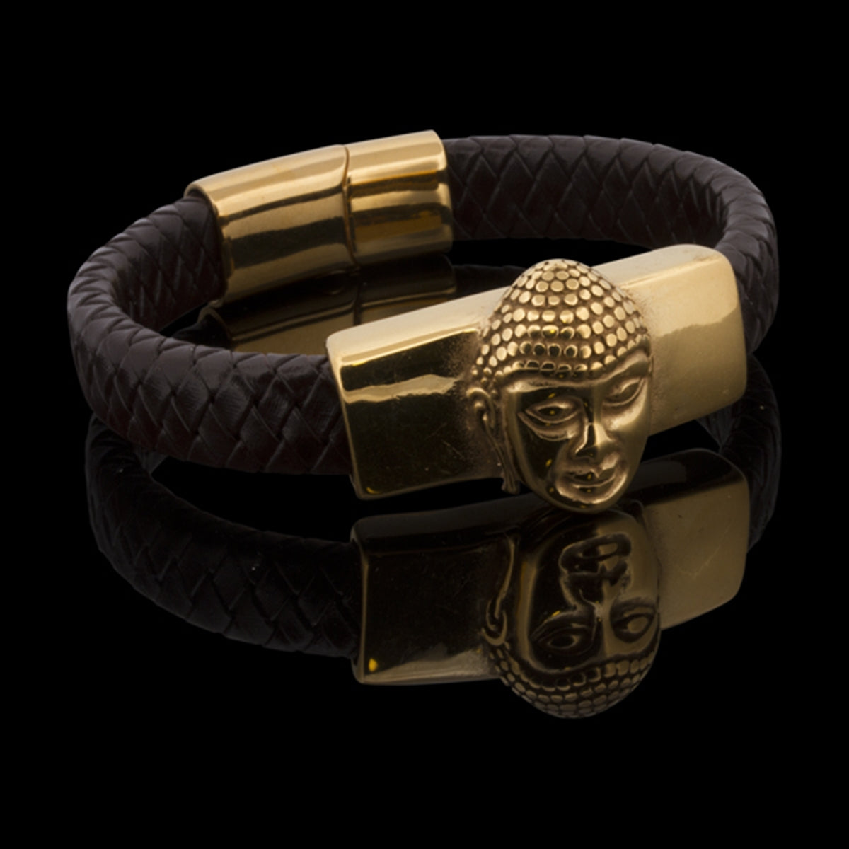 BRACELET CUIR BOUDDHA