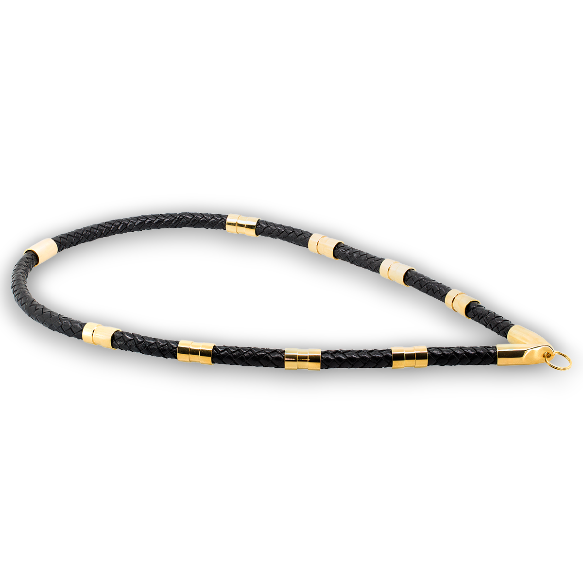 HALSKÆDE LÆDER 10MM XL