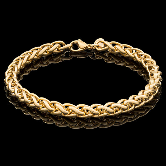 ARMBÅND KÆDE 6MM WHEAT