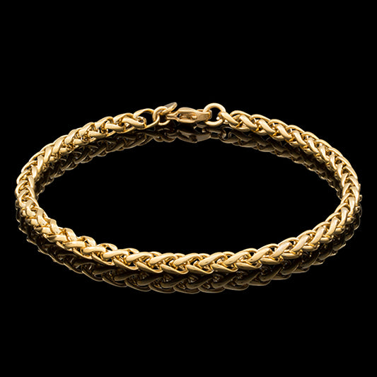 ARMBÅND KÆDE 4MM WHEAT