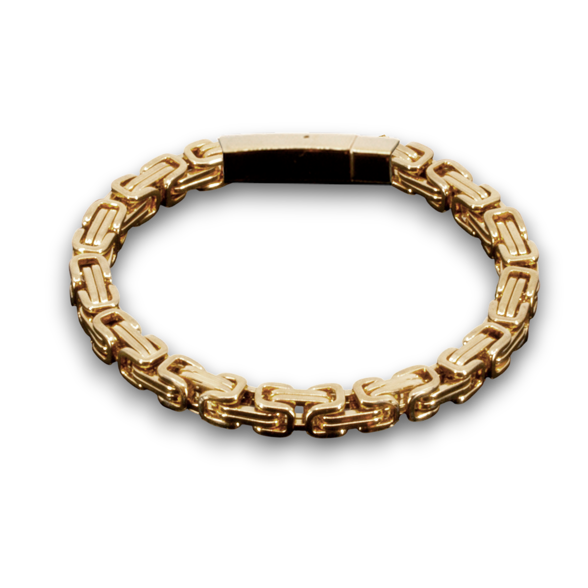 SMYKKESÆT BYZANTINE KONGEKÆDE 6MM BAJONET KASSELÅS HALSKÆDE OG ARMBÅND