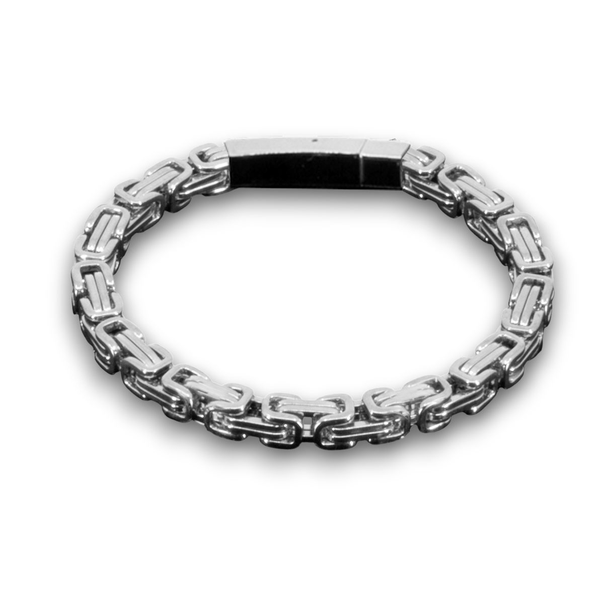 SMYKKESÆT BYZANTINE KONGEKÆDE 6MM BAJONET KASSELÅS HALSKÆDE OG ARMBÅND