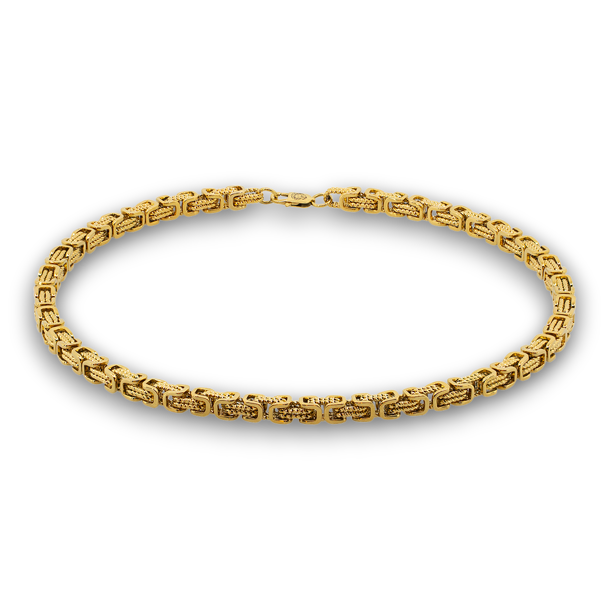 HALSKÆDE TWIST KONGEKÆDE BYZANTINE 8MM VALGFRI 45-90CM