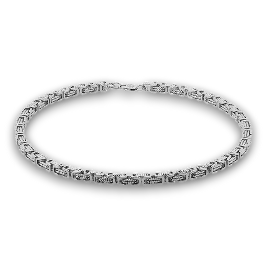 HALSKÆDE TWIST KONGEKÆDE BYZANTINE 8MM VALGFRI 45-90CM