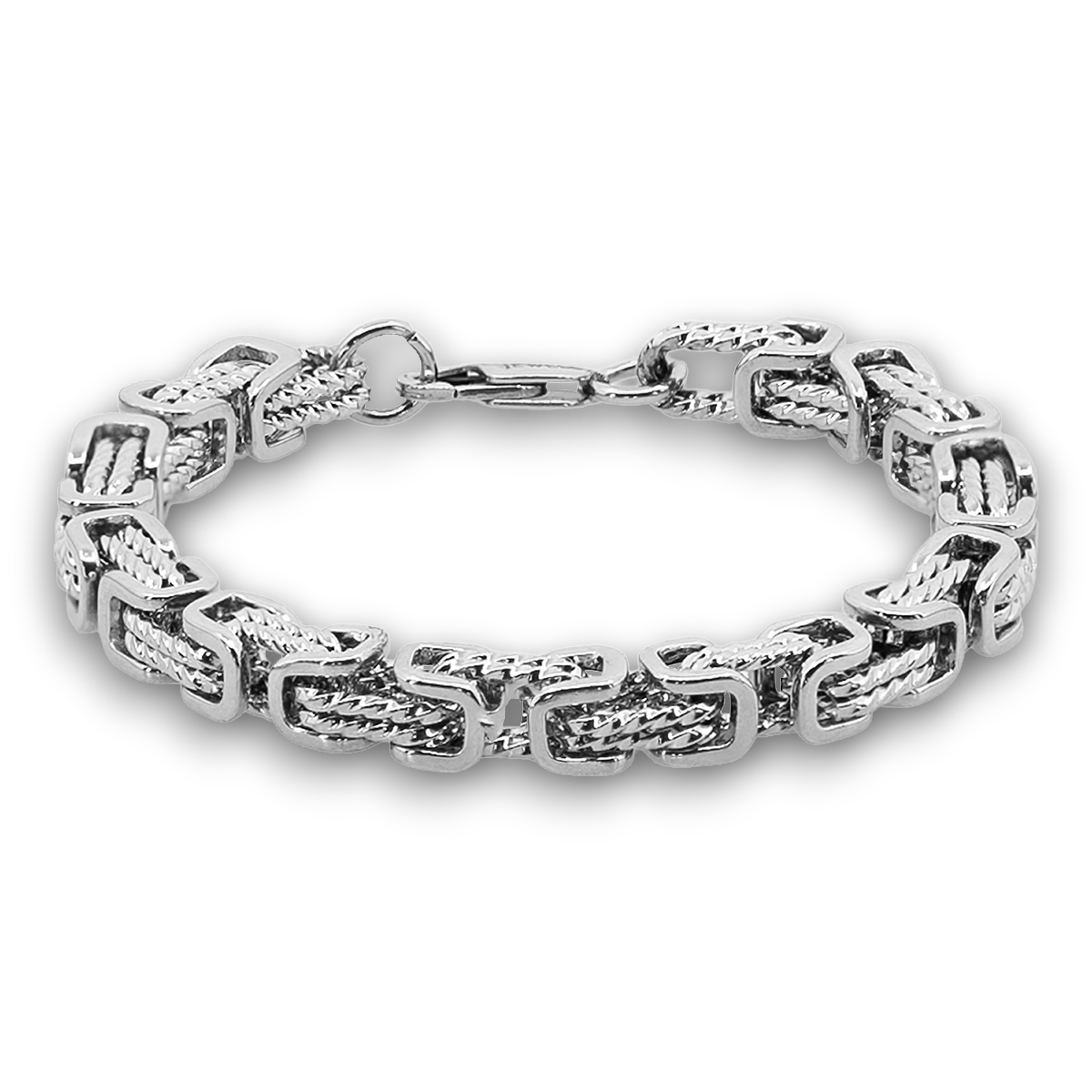 ARMBÅND TWIST KONGEKÆDE BYZANTINE 8MM