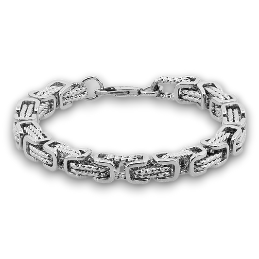 ARMBÅND TWIST KONGEKÆDE BYZANTINE 8MM