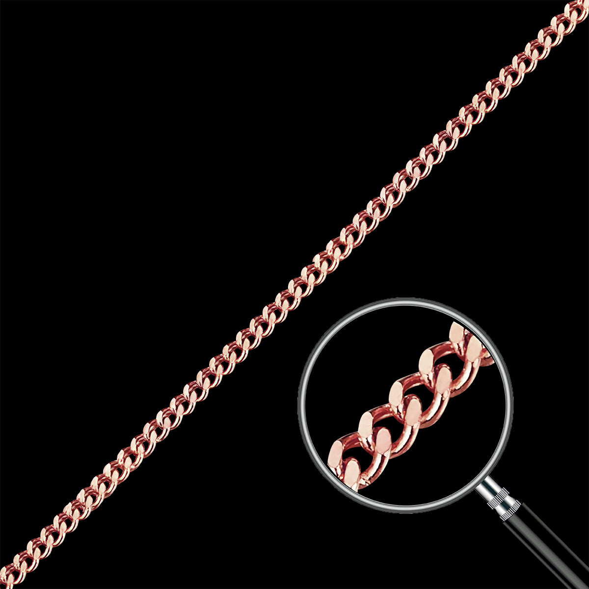 BRACELET CHAIN ​​3.0x0.8MM CURB