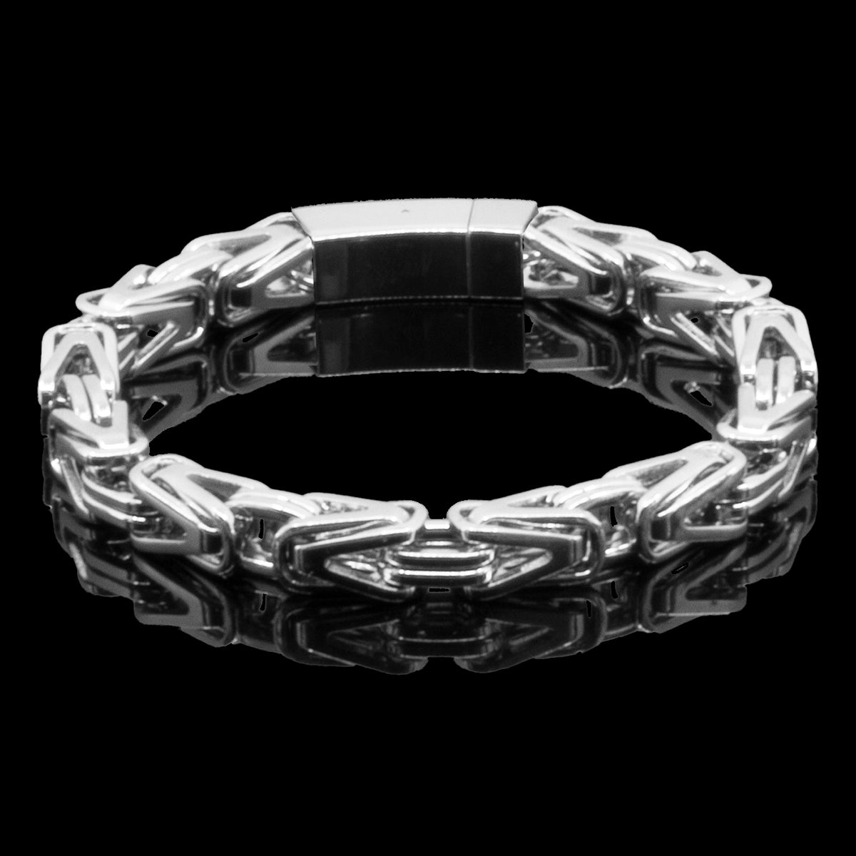 SMYKKESÆT PREMIUM BYZANTINE KONGEKÆDE 8MM BAJONET KASSELÅS HALSKÆDE OG ARMBÅND